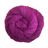 Malabrigo Arroyo yarn in the color Holly Hock