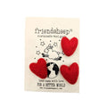 Valentine Hearts Wool Eco Fresheners - Set of 3