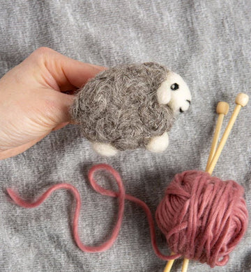 Herdwick Sheep Brooch Mini Needle Felting Kit