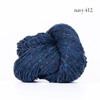 Kelbourne Woolens Lucky Tweed Yarn in the color Navy