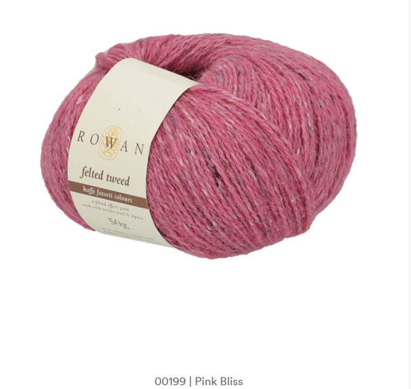 Rowan Felted Tweed in the color Pink Bliss 199