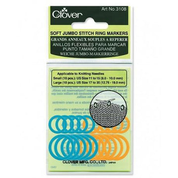Clover 3108 Soft Jumbo Stitch Ring Markers
