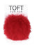 Toft Alpaca Pom in the color Ruby